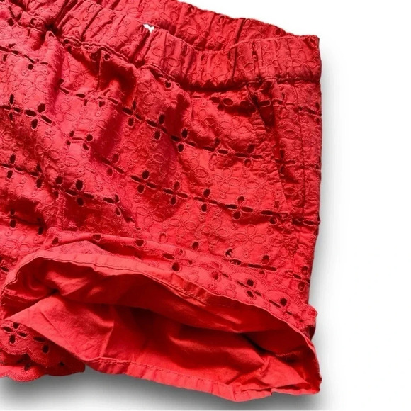 Hanna Andersson | Girls’ Red Eyelet Shorts (6-7 yrs) ❤️ - Picture 3 of 5